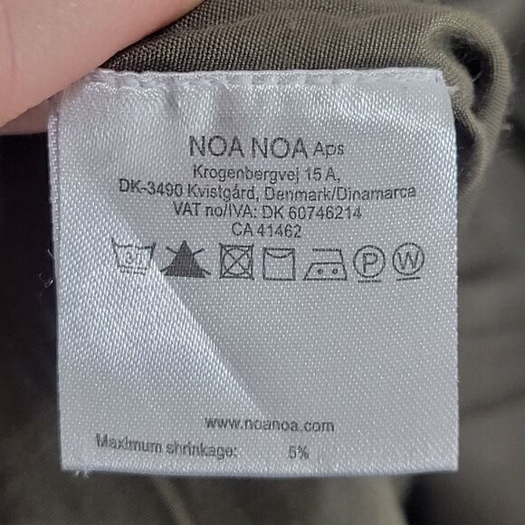 Noa Noa 100% Linen Khaki Green Skirt - Picture 8 of 10